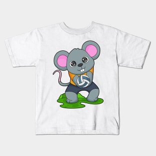 Mouse Volleyball player Volleyball Kids T-Shirt